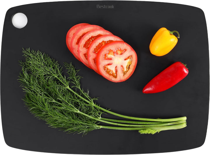 BESTCOOK Holzfaser Schneidebretter, 3er-Set, Spülmaschinenfest Chopping Board, Hohe Dichte, Antiporö