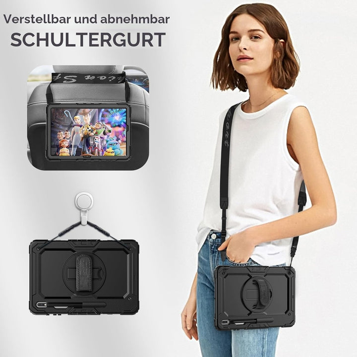 SEYMAC Hülle für Samsung Galaxy Tab S7 FE 2021/S8 Plus 2022/S7 Plus 2020 12,4 Zoll, Stossfest Hülle
