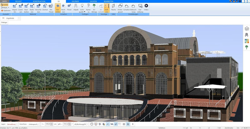 Plan7Architekt Pro 3 - Professionelle 3D CAD Architektur & Hausplaner Software, Grundriss Programm,