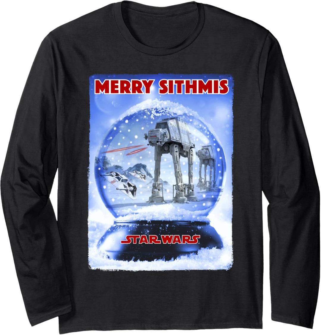 Star Wars AT-AT Merry Sithmas Snow Globe Poster Langarmshirt