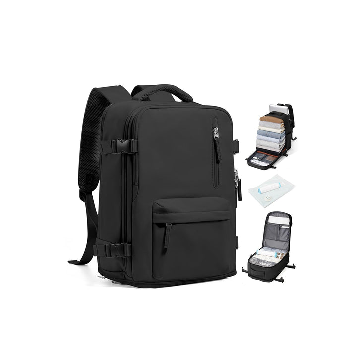 BJLFS Airbag Rucksack Vakuum mit Pumpe Rucksack Ryanair 40x30x20 Expandable Handgepäck Tragbare Komp