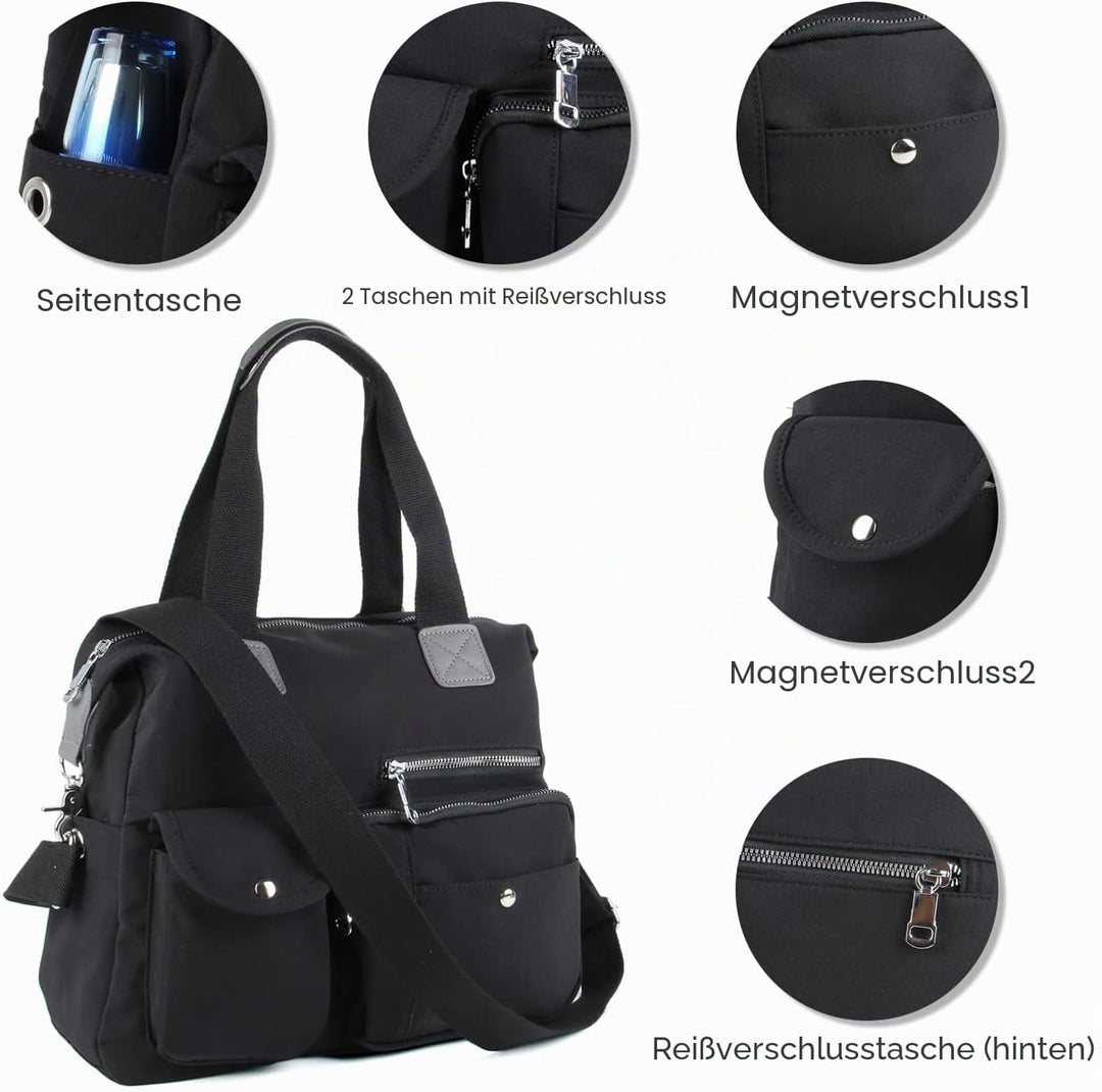 EVEOUT Damen Handtasche Multi Tasche Grosse Umhängetasche Hobo Taschen für Reise Arbeit Schule Campi