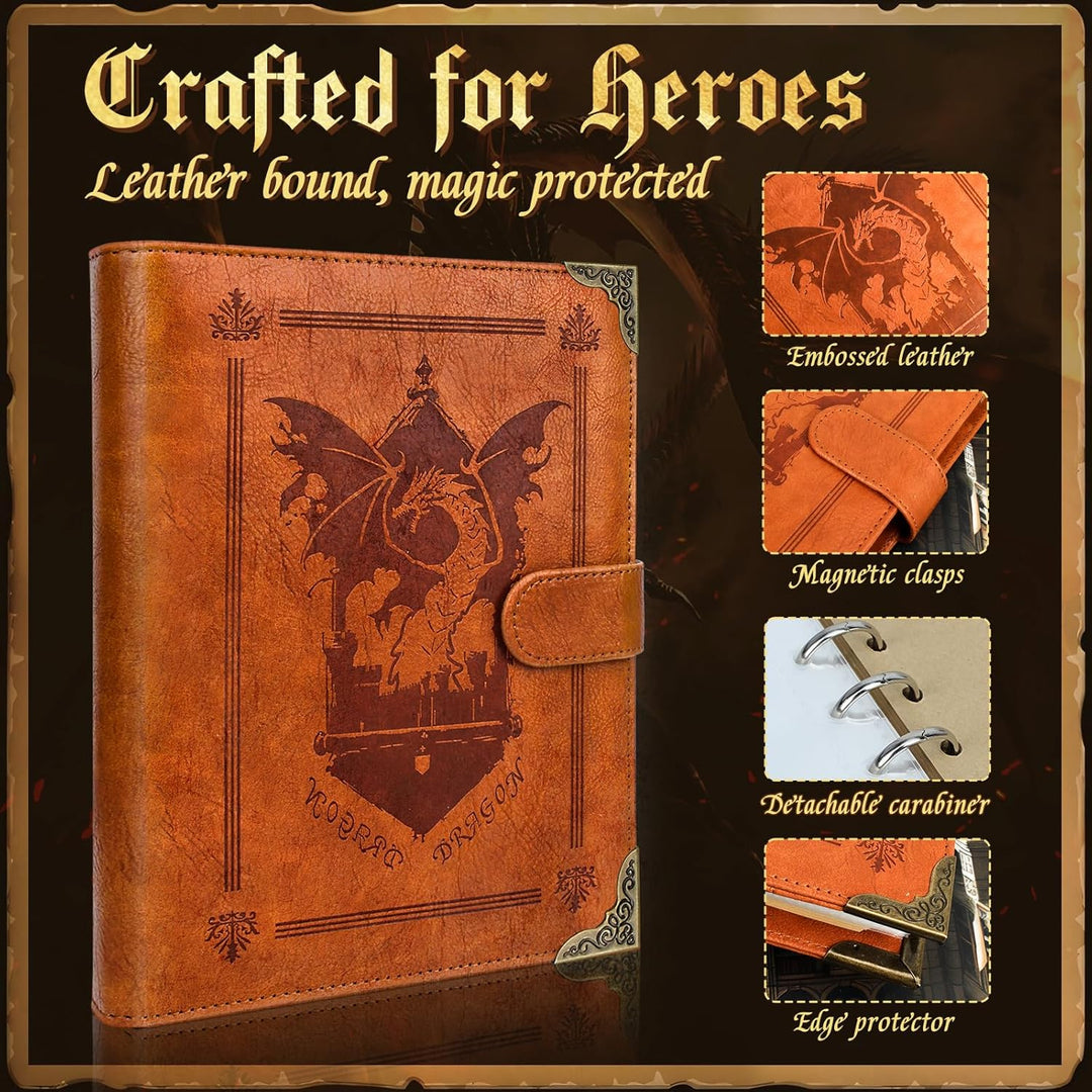 Zauberspruch-Kartenhalter für DnD/RPG, Taschen-Zauberbuch und Referenzkartenhalter, Foliant of Recol