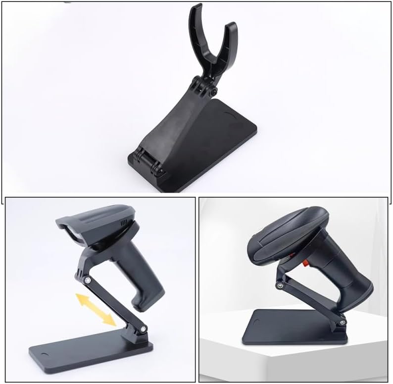 PRETYZOOM Universeller Faltbarer Barcode-Scanner-StäNder Mit Verstellbarem Winkel Stabiler Halter Fü