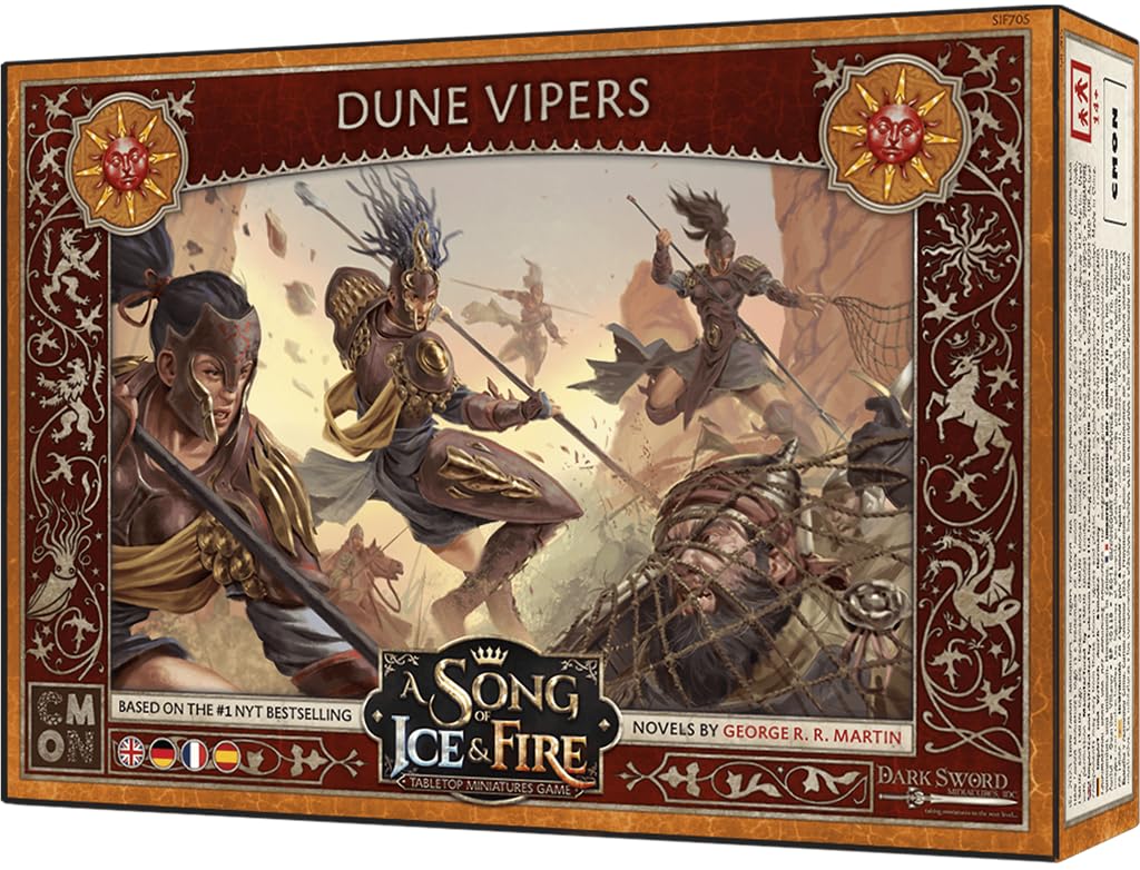 CMON | A Song of Ice &amp; Fire – Dünen-Vipern | Erweiterung | Tabletop | 2 Spieler | Ab 14+ Jahren | 45