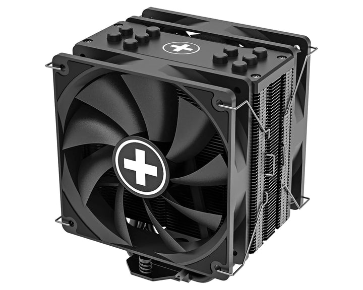 Xilence M705D AMD und Intel CPU Kühler, 2x 120mm Black PWM Lüfter, 220W TDP, schwarz