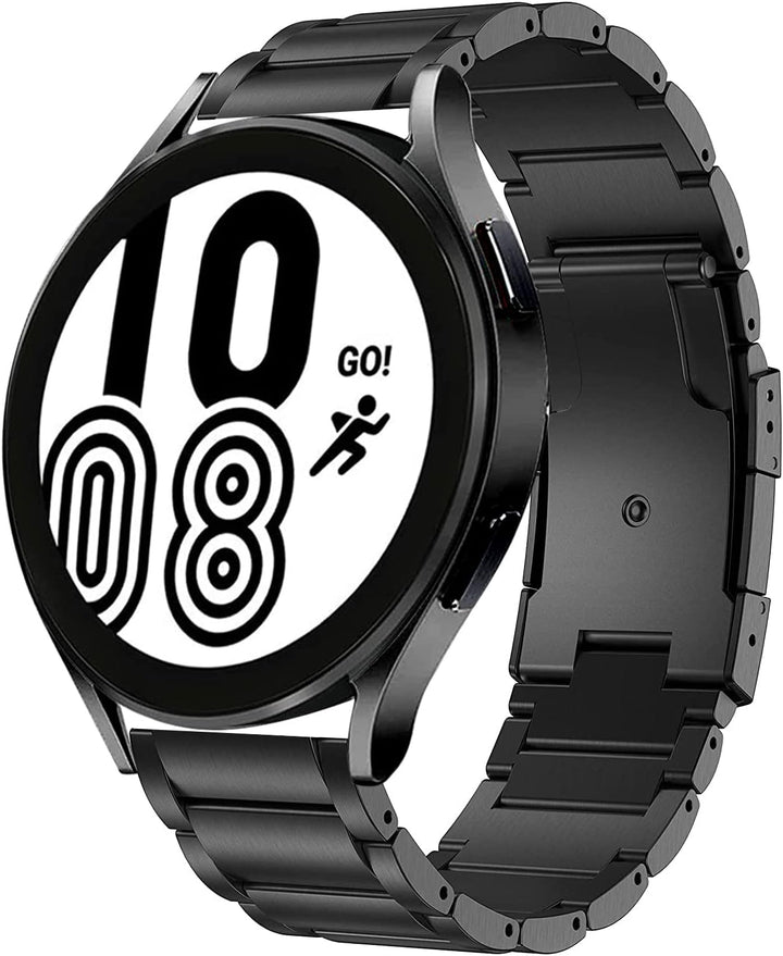 MaKTech Titanband,20mm Leichtes Metallglieder Armband,für Samsung Galaxy Watch 7 FE 6 5 4,40/42/43/4