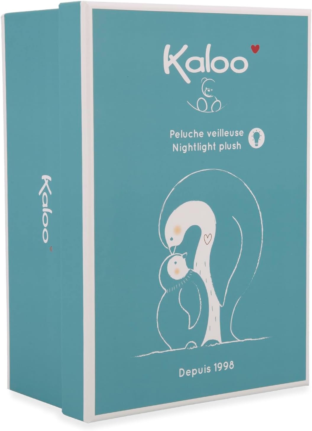 KALOO – Musikalisches und Leuchtendes Baby-Nachtlicht aus Plüsch – Tröster-Nachtlicht mit weissen Ge