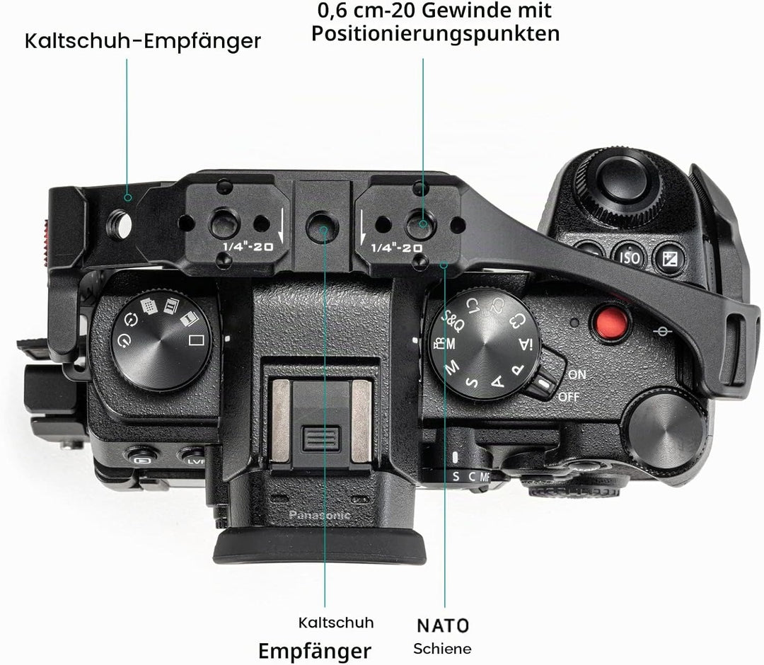 Tilta Full Camera Cage Basic Kit Kompatibel mit S5 II/S5 IIX/G9 II, Aluminiumlegierung Kamera-Videok