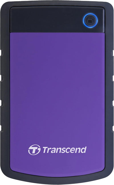 Transcend TS4TSJ25H3P 4TB portable, externe Festplatte (HDD) in purple (lila) mit Backup-Funktion (D