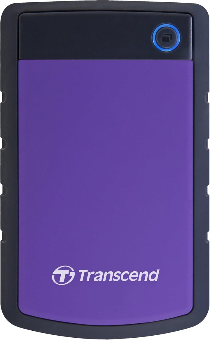 Transcend TS4TSJ25H3P 4TB portable, externe Festplatte (HDD) in purple (lila) mit Backup-Funktion (D