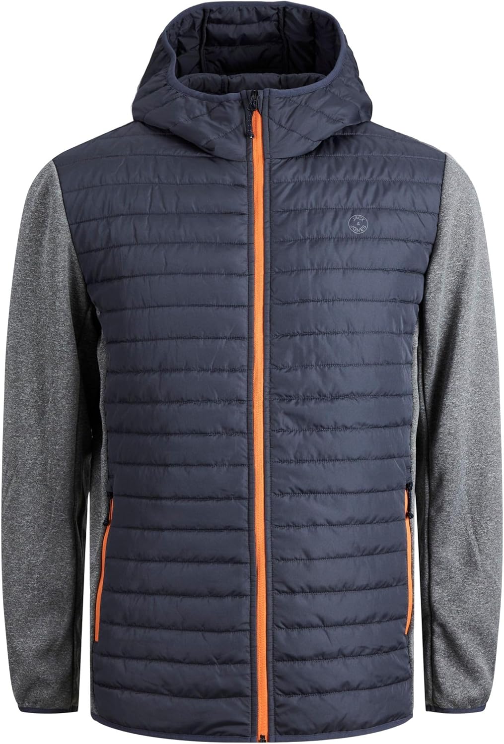 Jack & Jones Male Hybridjacke Plus Size Hybridjacke XXL Grey Melange, XXL Grey Melange