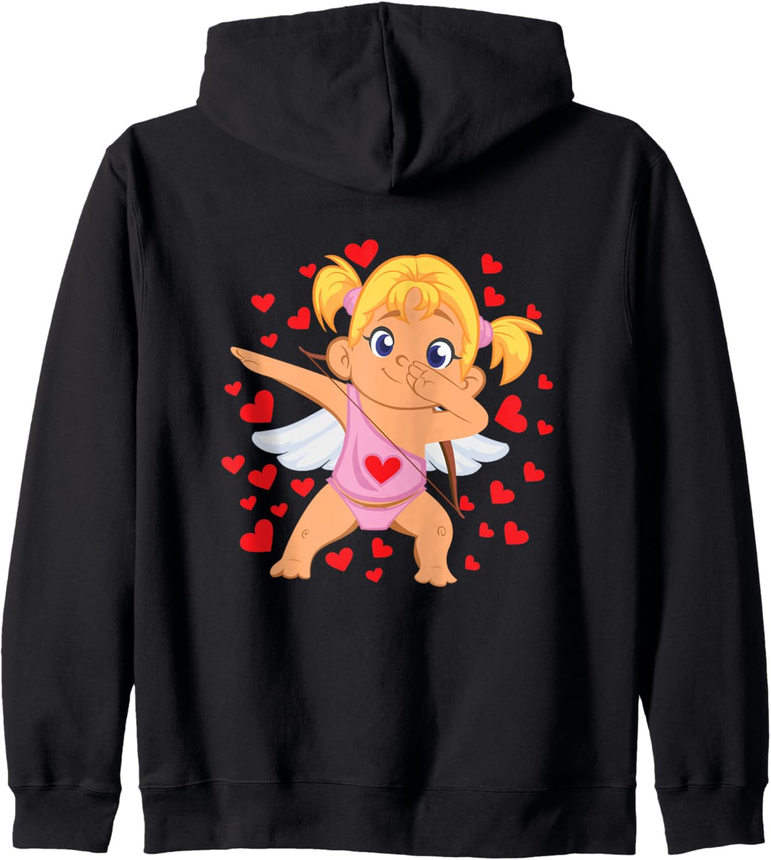 Cute Dabbing Cupid Baby Valentines Day Accessories Gift Kapuzenjacke