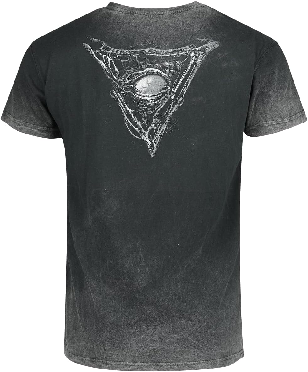 Arch Enemy Set The Flames Männer T-Shirt 100% Baumwolle Band-Merch Bands Totenköpfe XXL Grau, XXL