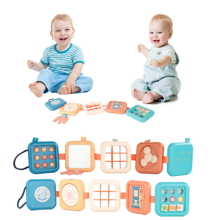 Baby Flugzeug Reisespielzeug - Busy Activity board für Kleinkinder, Montessori Spielzeug Baby, activ
