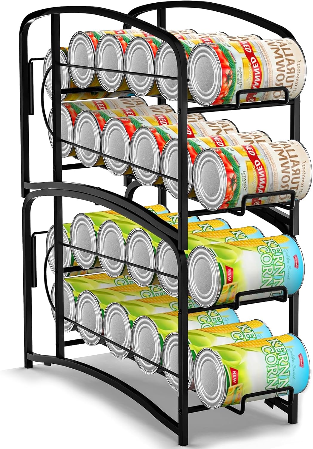 Bomclap Rollen Dosenspender Dosenhalter Kühlschrank Organizer, 2er Set Kühlschrank Dosenspender für