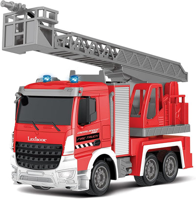 Lexibook RCP20 Crosslander pro, RC Fire Truck, ferngesteuertes Feuerwehrauto, Lichteffekte, Wassersp