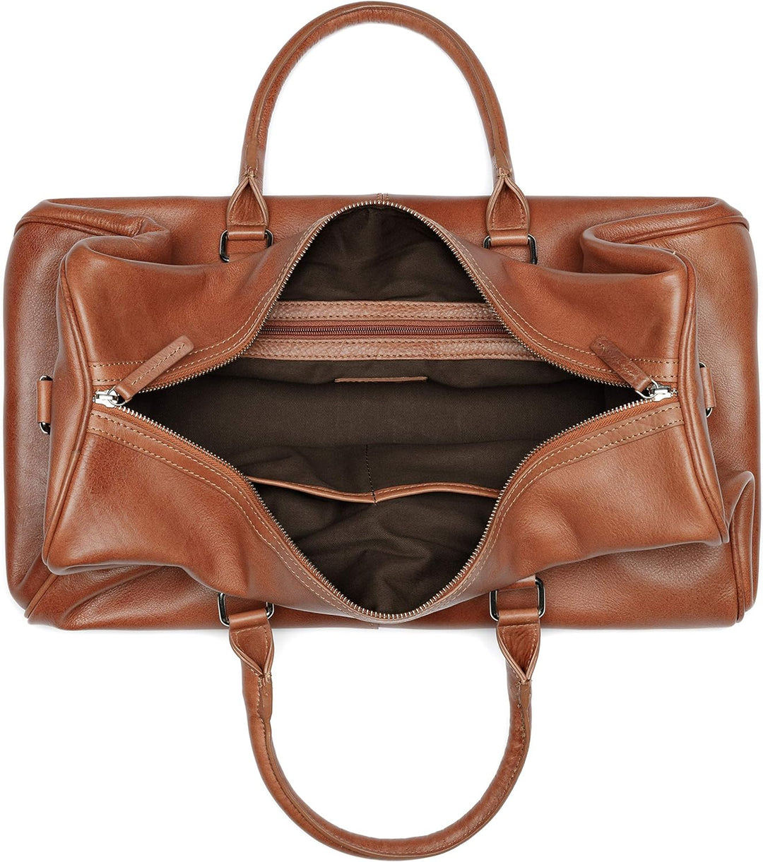 SID &amp; VAIN Weekender Seattle aus Vintage Leder I Sporttasche gross für Herren und Damen I Reisetasch