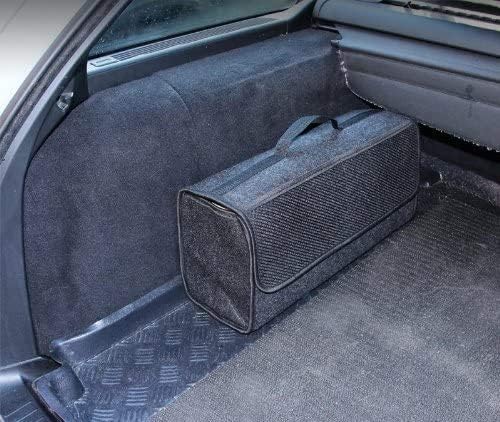 MR-Style Aufkleber + grosse Filz Kofferraum Tasche Werkzeugtasche schwarz mit Klett 48 x 15,5 x 25,5