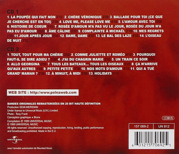 Nos Mots D'amour, Audio-CD