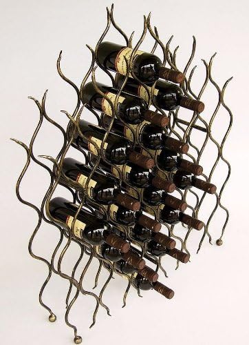 DanDiBo Weinregal Grand FEU Metall Schmiedeeisen für 40 Flaschen Flaschenhalter 95 cm