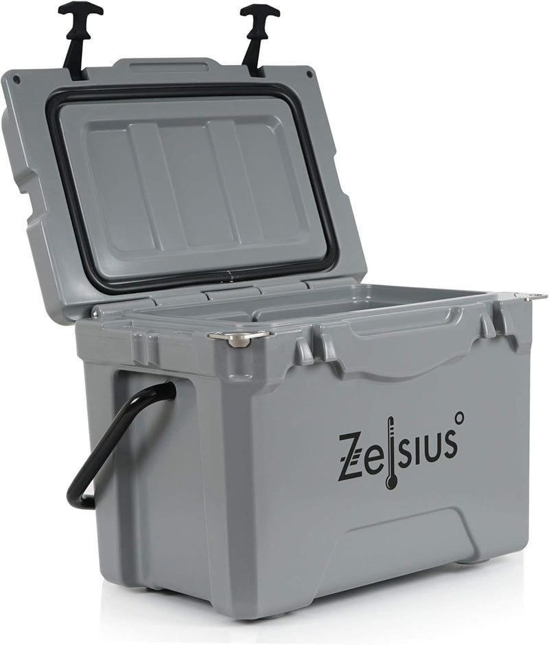 Zelsius Kühlbox 25 Liter | Coolbox | Tragbare Cooling Box ideal für Auto Camping Urlaub Angeln Freiz