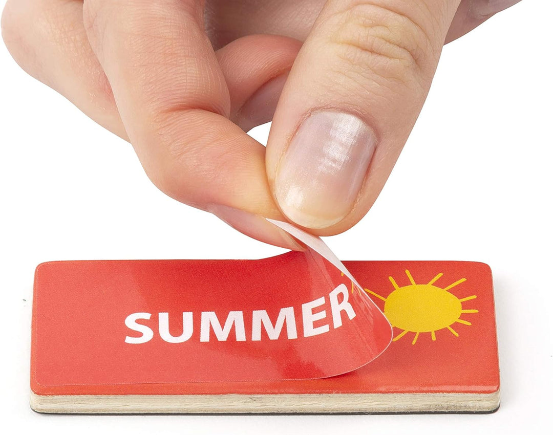 small foot Wochenplaner magnetisch "Educate", Lerntafel aus FSC®100%-Zertifiziertem Holz, Tagesplan