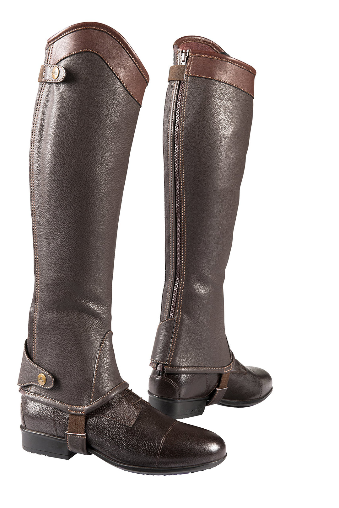 Equi-Theme/Equit'M Unisex's 913239431 Elite Half-Chaps, Havana, Medium