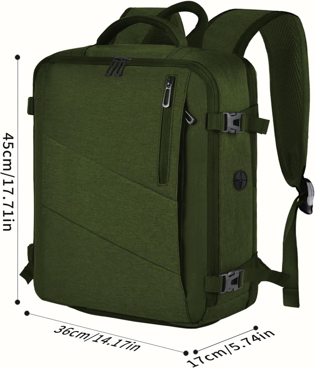 Leyrica Handgepäck Reiserucksack 45x36x20 für Easyjet, Rucksack Tasche Wasserdichter Flugzeug Reiset
