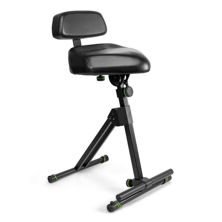 Gravity FM SEAT1 BR - Höhenverstellbare Stehhilfe mit Fussstütze und Rückenlehne, Höhenverstellung b