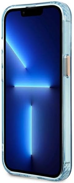 Guess GUHMP13LHTCMB Hülle für iPhone 13 Pro / 13 6,1" blau/Blue Hard case Gold Outline Translucent