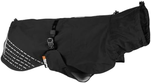 Non-stop dogwear Fjord Regenmantel, wasserdichte Hunderegenjacke, verstellbar und atmungsaktiv mit r