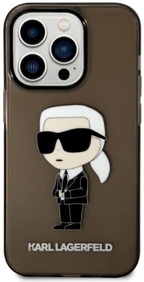 KARL LAGERFELD KLHCP14LHNIKTCK Hülle für iPhone 14 Pro 6,1" Schwarz hardcase Iko