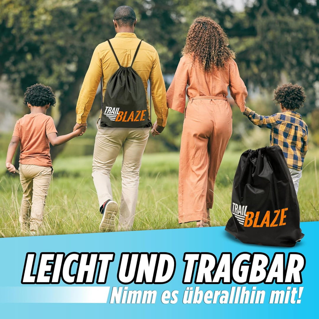 TRAILBLAZE Kit Slackline Completo – Con Protezioni Alberi + Sacca Porta Slackline - Installazione Fa