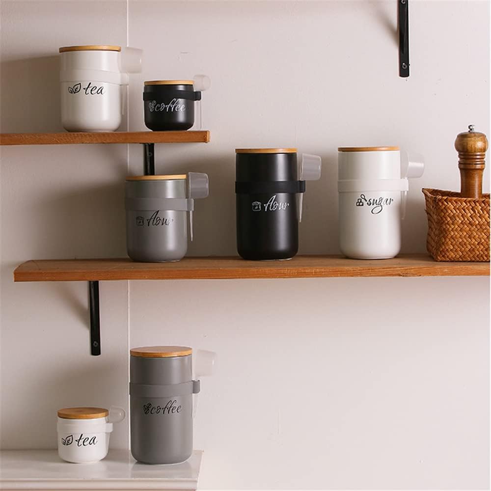 1000ml/34 oz Vorratsdosen Keramik, Teedose Kaffeedose mit Löffel und deckel, aufbewahrungsdosen küch