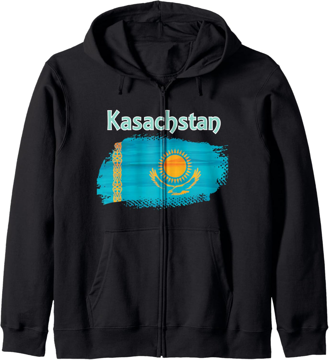 Kasachstan Flagge für Kasache Kapuzenjacke