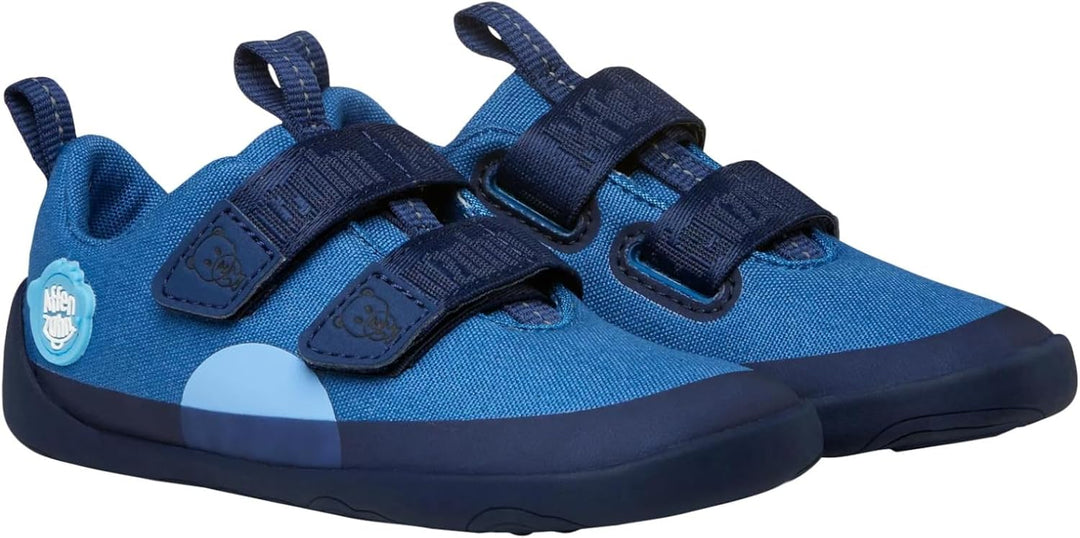 Affenzahn Barfussschuh Baumwolle Lucky Klettverschluss Vegan rutschfest Flexibel Reflektierend für d