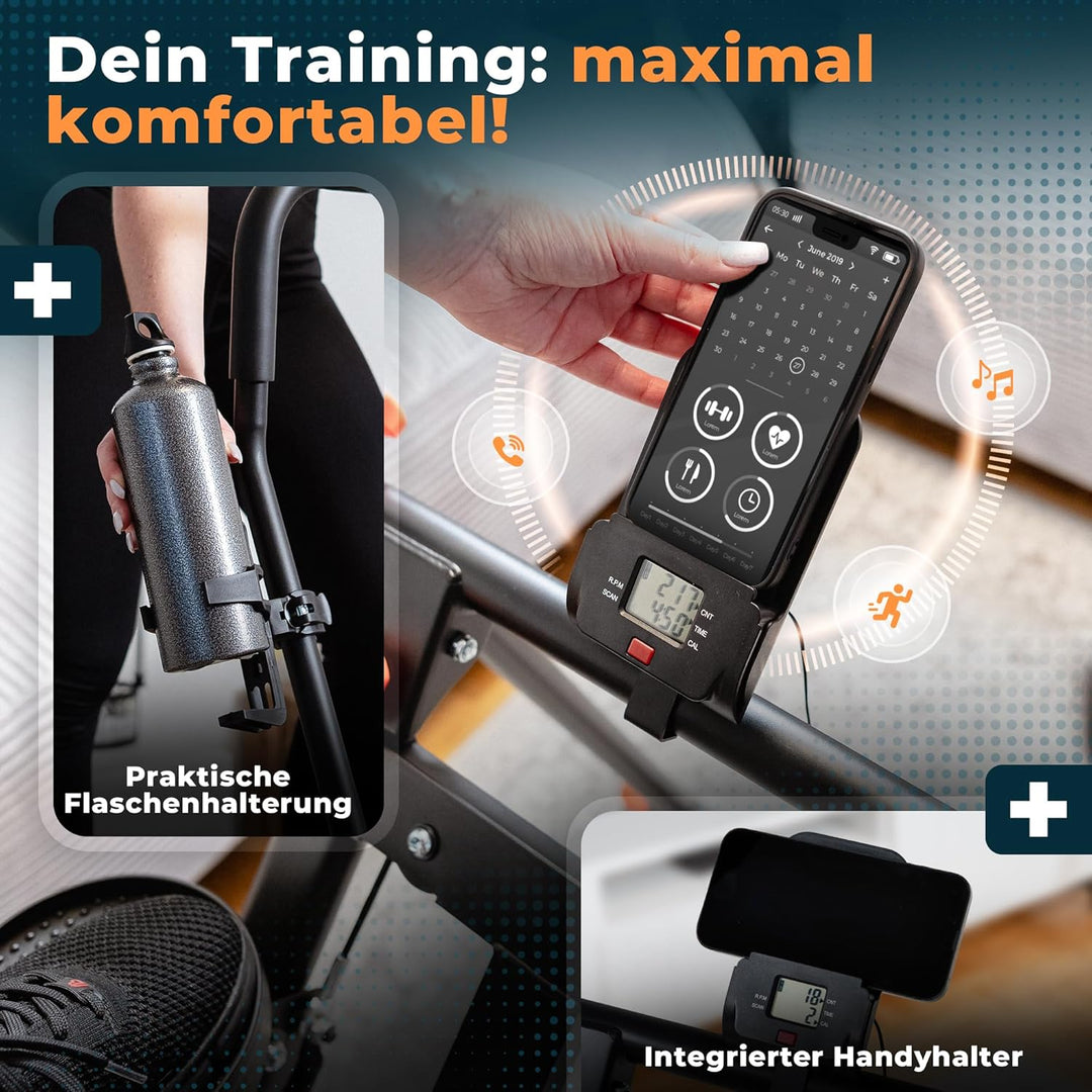 Stairmaster für Zuhause – Movana Treppensteiger Fitnessgerät mit 3 Schwierigkeitsstufen, Testsieger,