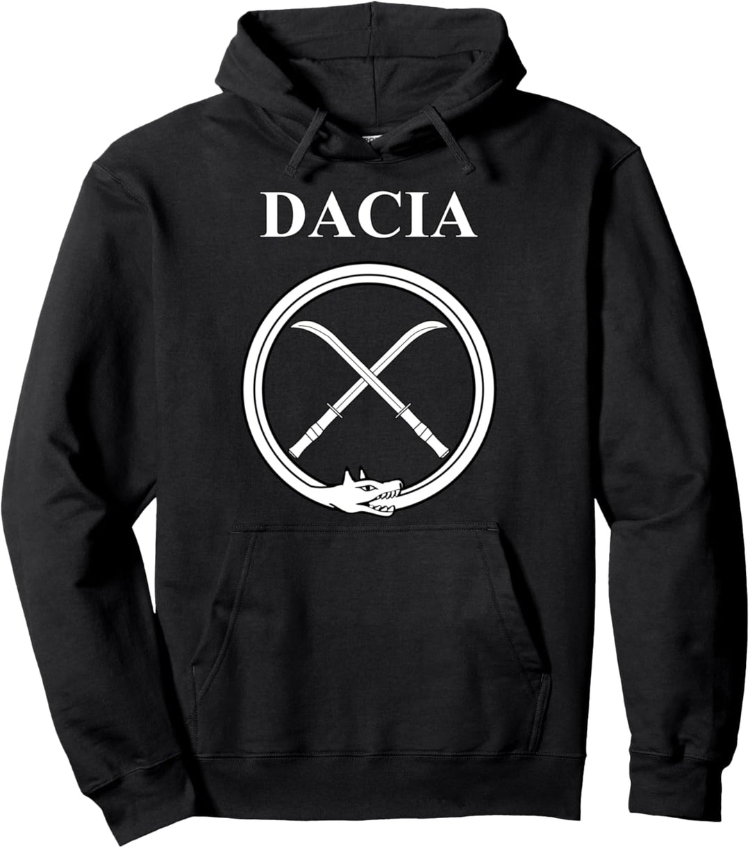 Antikes DACIA DACIAN DRACO und Falx-Symbol. Pullover Hoodie