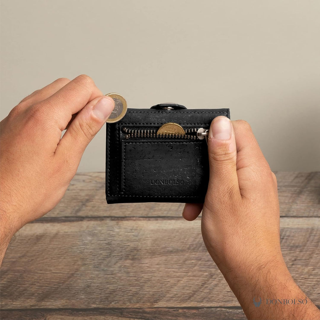 DONBOLSO NextGen Brieftasche | Slim Wallet mit Münzfach | RFID Schutz Geldbeutel | Kartenetui bis 11