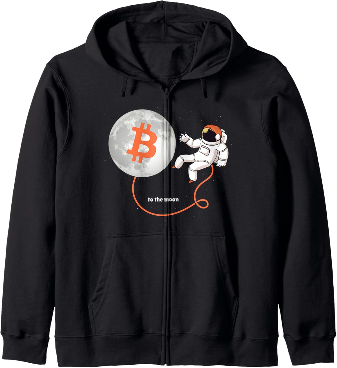 Moon Bitcoin Cryptocurrency Crypto Digital Currency Kapuzenjacke