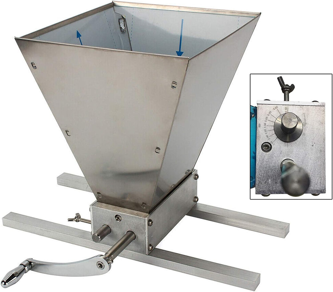 Verstellbare MalzmüHle Heimbrauer, Getreidemühle Handmühle Malzmühle, Futtermühle Nussmühle Regelven