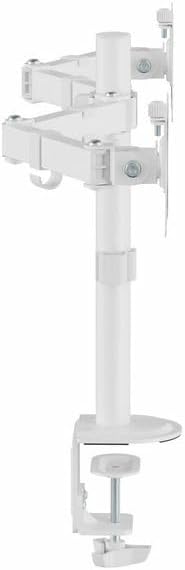 Equip 650167 17"-32" Gelenk-Tischhalterung für Dual-Monitore, weiss