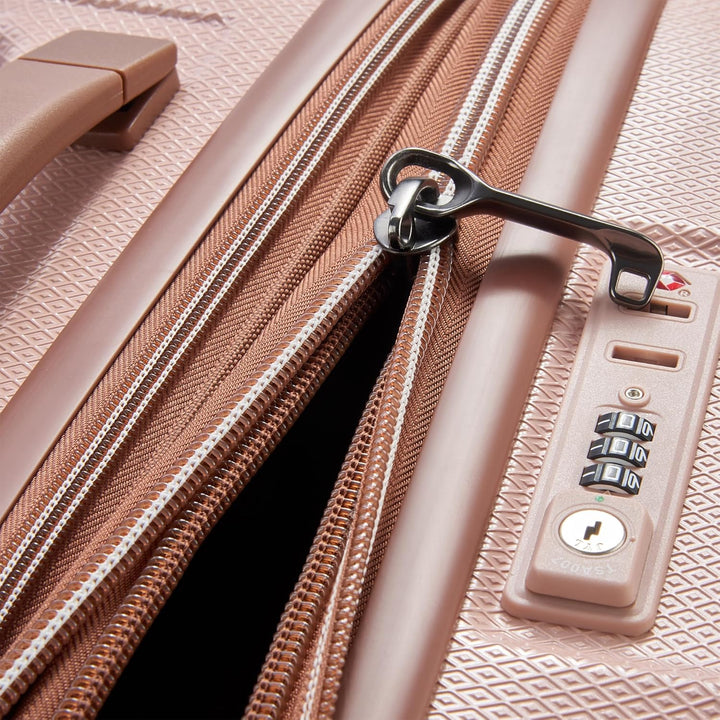 DELSEY Paris St. Tropez Hardside Erweiterbares Gepäck mit Spinner-Rädern, Rose, Carry-on 21 Inch, St
