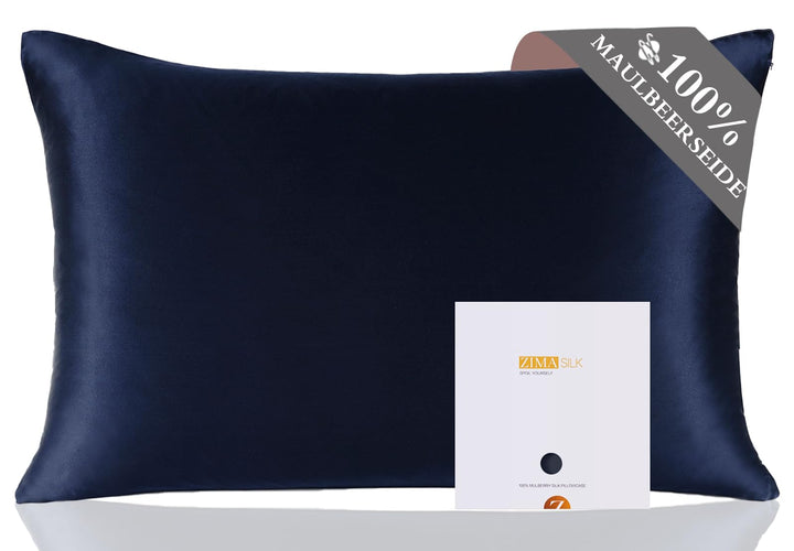 ZIMASILK Kissenbezug aus 100% Seide für Haare und Haut. Doppelseitige 19 Momme Reine Maulbeerseide K