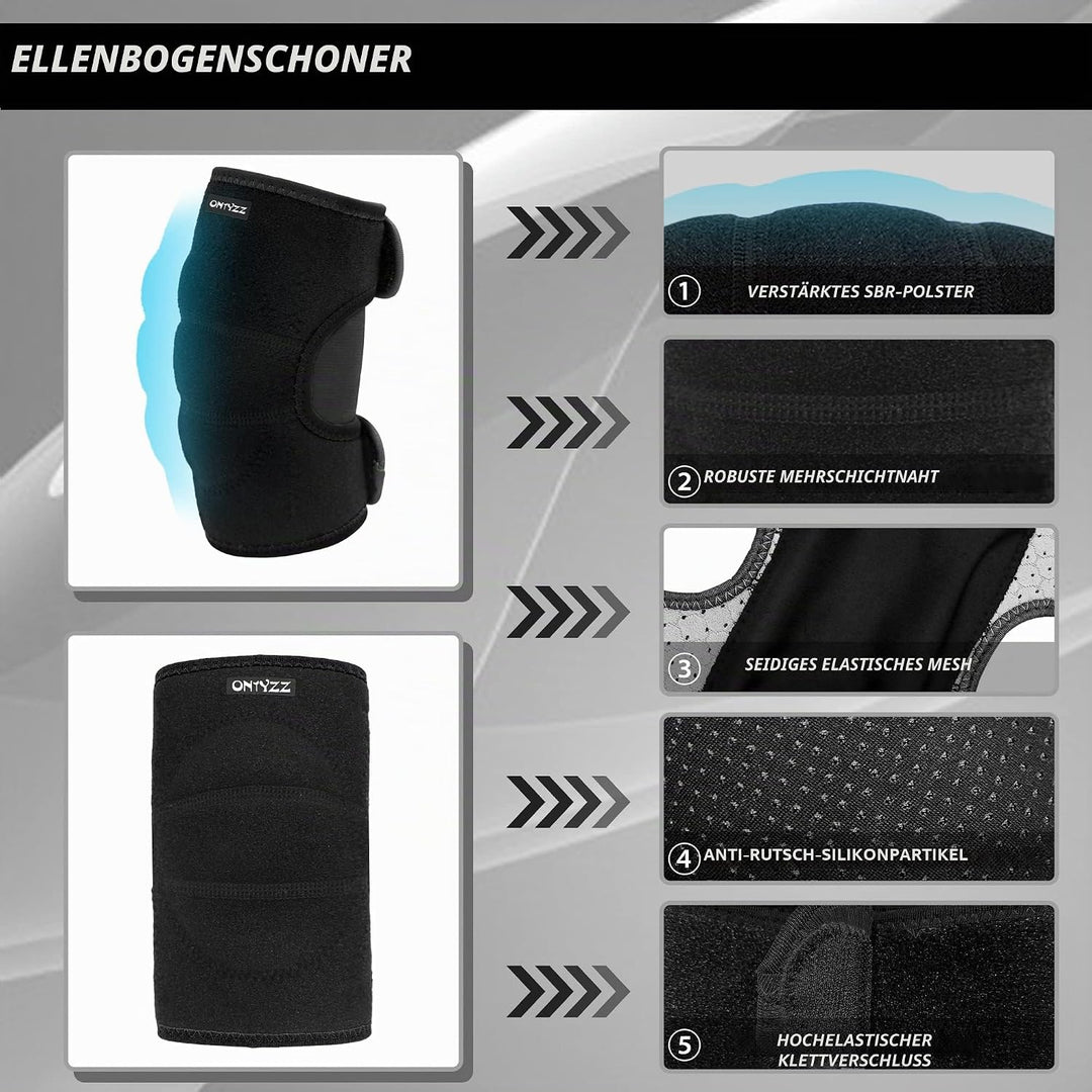 ONTYZZ Kinder Knieschützer Jungen Mädchen Einstellbar Weich Knieschoner mit Verdickten SBR Pad Guard