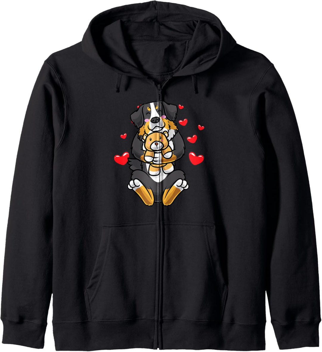 Kawaii Berner Sennenhund Kuscheltier Hund Bernersennen Hund Kapuzenjacke