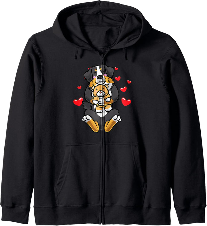 Kawaii Berner Sennenhund Kuscheltier Hund Bernersennen Hund Kapuzenjacke