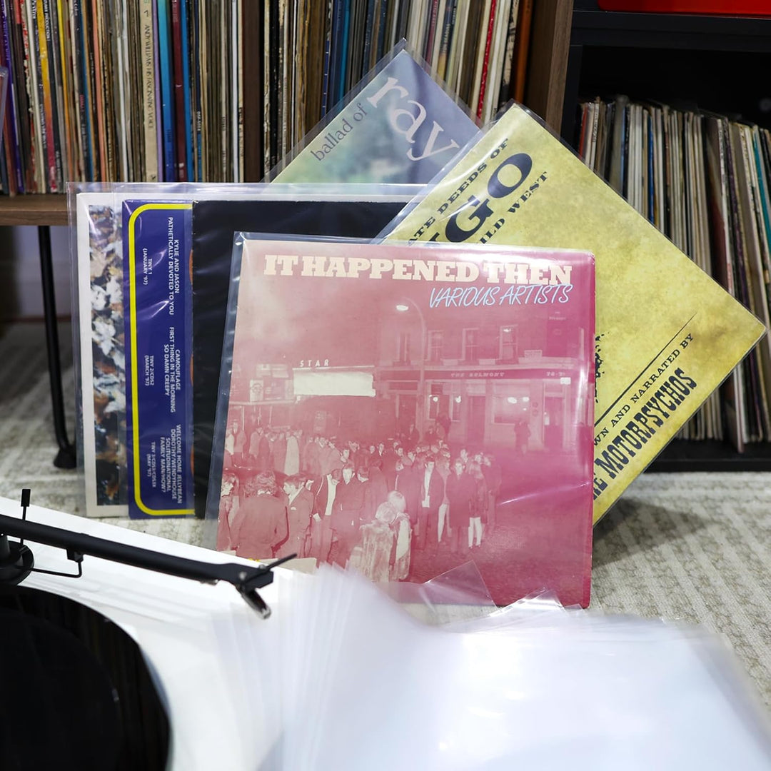 MayRecords LP-Schallplatten-Aussenhüllen, transparent, antistatisch, für LP-Aufbewahrung, 10inch, 50