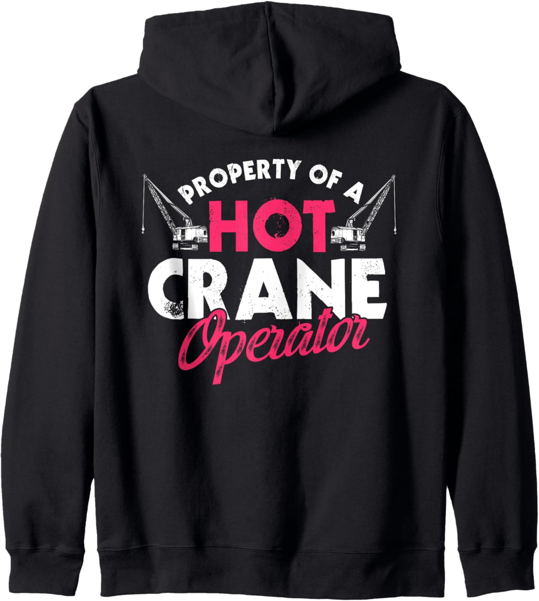 Kranführer Geschenke Design auf der Rückseite der Kleidung Kapuzenjacke